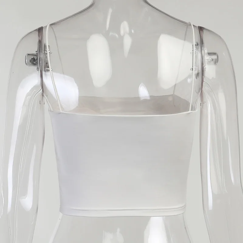 

Gxcmhbwj Female Solid Color Thin Shoulder Straps Navel Strapless Straps Chest Pad Tube Top Women's Camisole Outfits Corset Tops