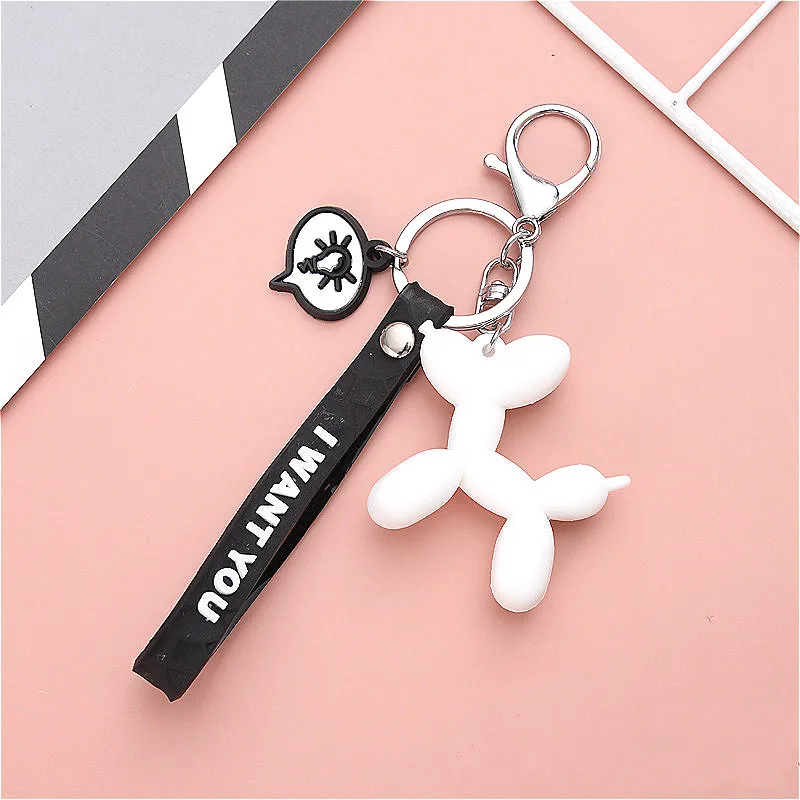 Брелок для ключей Женский цветной брелок из мягкой резины и ПВХ в форме милой