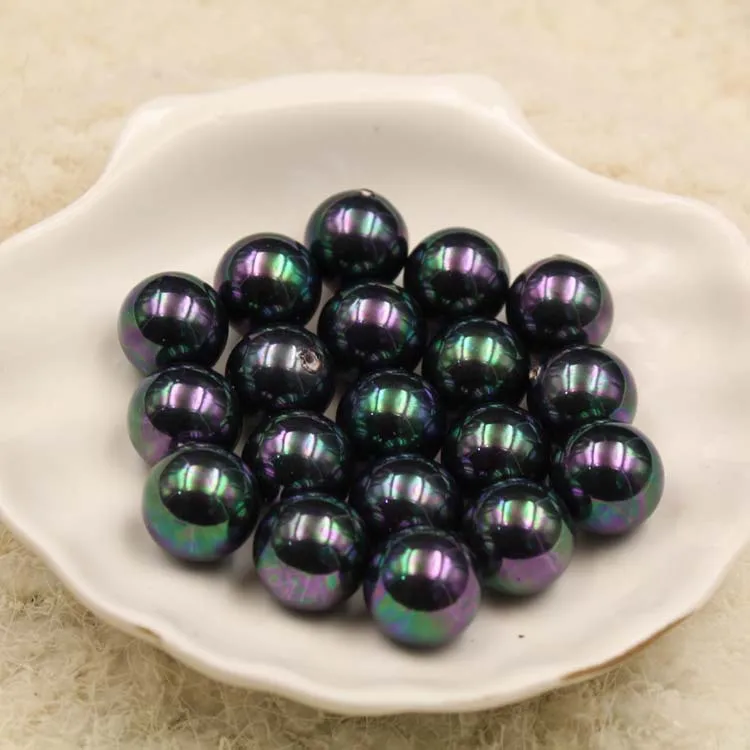 4/6/8/10/12/14mm Colorful Pearl Beads Made of Natural Shell Half Hole Round Loose DIY Jewelry Making | Украшения и аксессуары