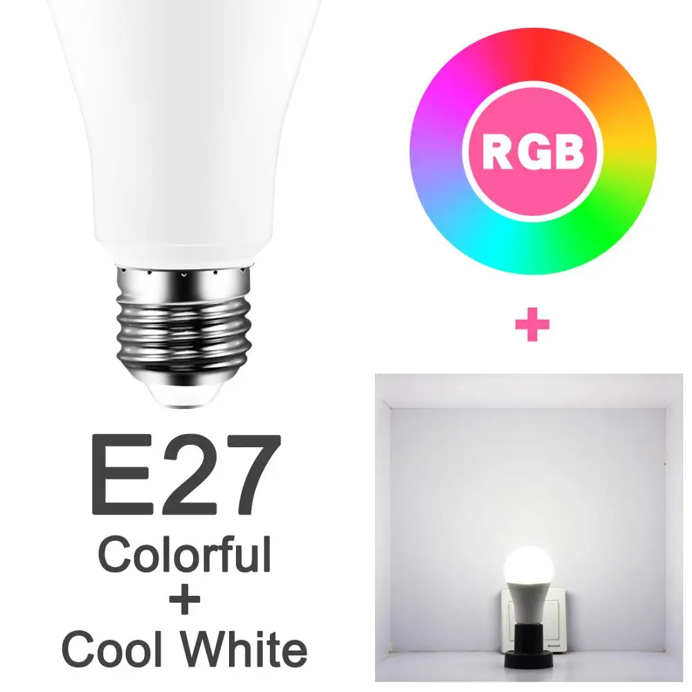 E27 CW Новая беспроводная Bluetooth 4,0 умная лампа Домашний Светильник ing лампа 10 Вт E27 Magic RGB+ W Светодиодный светильник с регулируемой яркостью для IOS/Android - Испускаемый цвет: E27 CW