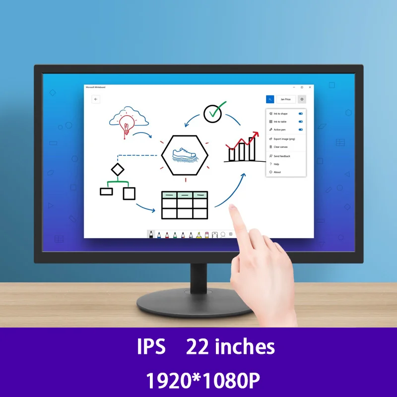 22-дюймовый IPS сенсорный экран HD игровой монитор 1920*1080P компьютерные мониторы
