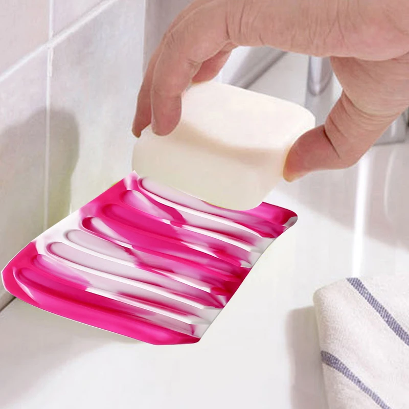 Камуфляжный силиконовый держатель для мыла нескользящий коврик сливная коробка