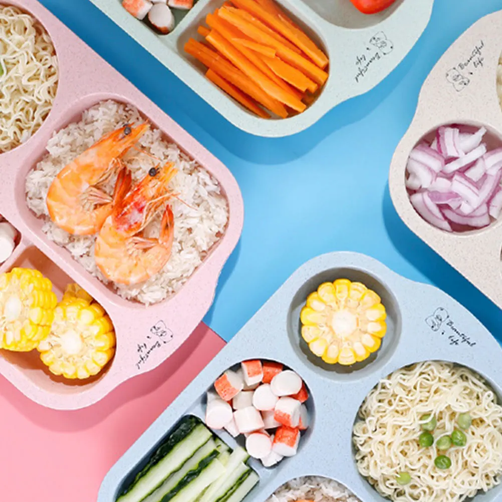 6 шт. креативная миска из пшеничной соломы изысканный обеденный поднос