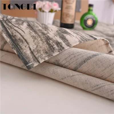 Скатерть TONGDI в стиле ретро классическое холщовое водонепроницаемое