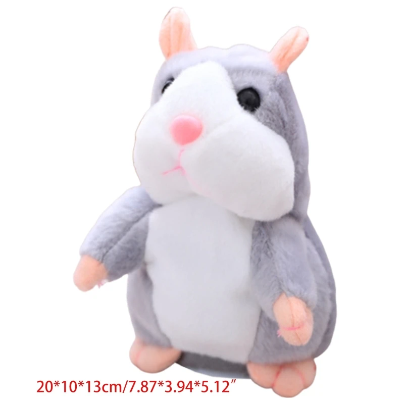 

Talking hamster repeats what you say imitating behaviors, pet plush toys, electronic mouse interactive toys for friends