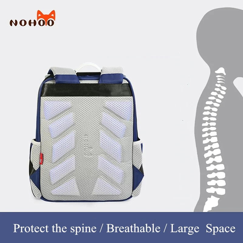 NOHOO Kids School Backpack Waterproof Large Capacity Primary Orthopedics Schoolbags For Boys Girls Unicorn Children Book Bags