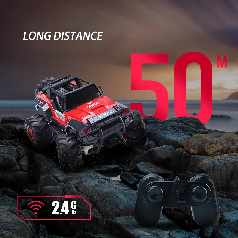 

1:14 RC Off-road Vehicle Four-wheel Drive Hill Climbing Drift RC Toy Alloy Wireless Remote Control Racing Children's Toy Gift