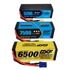 2 шт. DXF POWER Lipo 4S аккумулятор 14,8 в 7500 мАч 6500 мАч 5200 мАч 140C 100C 80C HardCase для радиоуправляемого автомобиля лодки дрона робота FPV грузовика