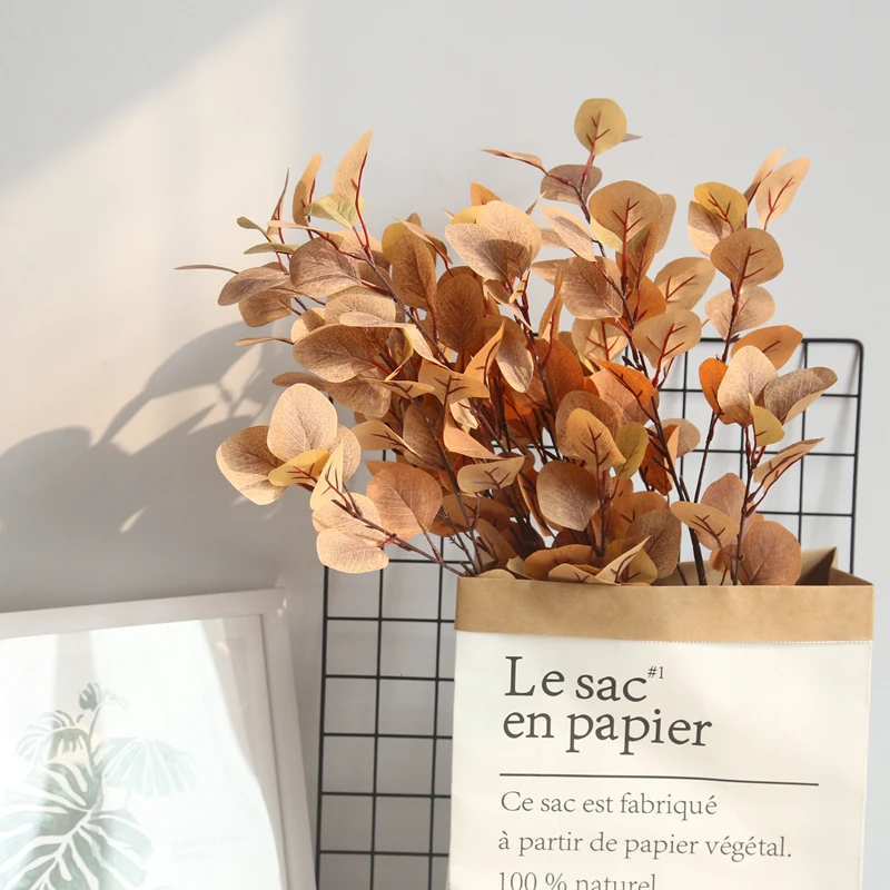 Искусственные цветы листьев эвкалипта деньги гинкго лист производители