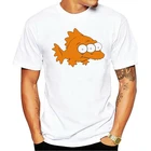 Комикс Блинки футболка Nerd пародией на три глаза монстра рыбы футболки Для мужчин Camiseta Hombre Забавный Чужой Футболка с изображением рыбки вариант Футболка с принтом рыб