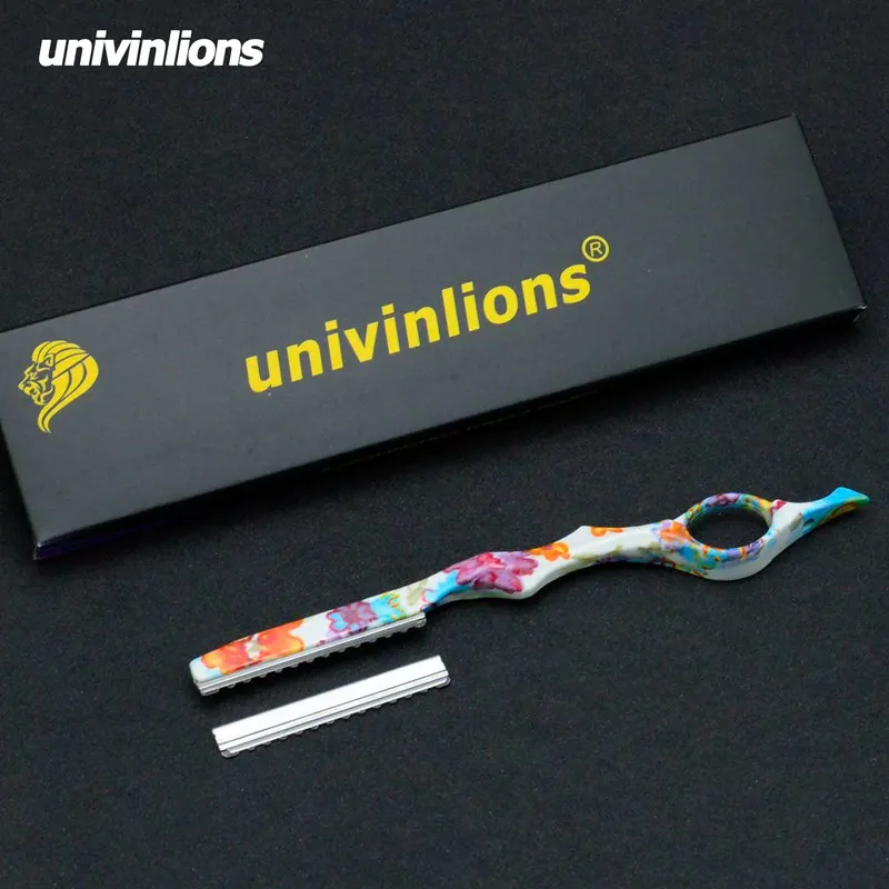 Цветной нож univinlions для филировки волос прямые лезвия парикмахерской стрижки