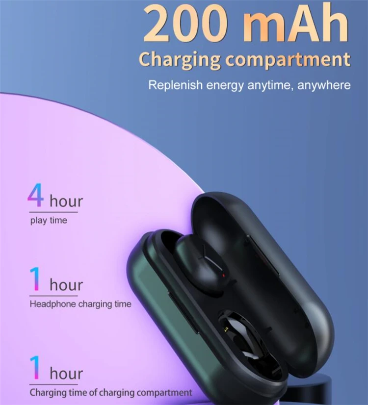 

New Mini Bluetooth 5.0 Earphone Wireless Earbuds Waterproof Sports In Ear Headphones With Mic For Samsung Xiaomi iPhone LG