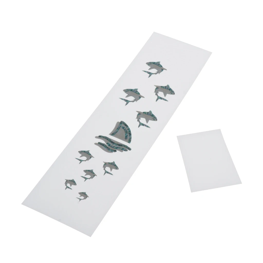 

1 упаковка, наклейки для гитары в форме акулы, 3x4 см