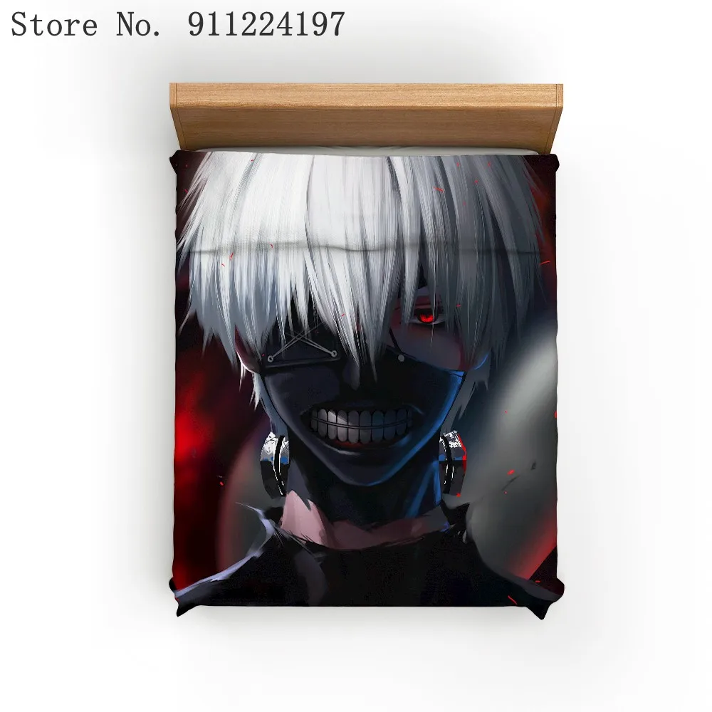 

3D bedding sets terrorist duvet cover sets single double queen king anime bedclothes 3pcs fashion Tokyo Ghoul quilt cover sets