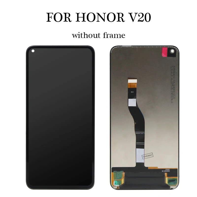 for honor v20 lcd oem display assembly digitizer for huawei honor view 20 touch screen replacement for mobile phone sprare parts free global shipping