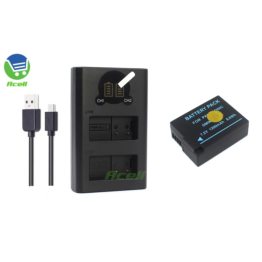 BP-DC12-E Батарея + ЖК-дисплей USB Dual Зарядное устройство для Leica Q CL Q-P V-LUX4 V-LUX5 V-LUX Камера