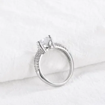 

Best Selling European and American Pop-up Eight Heart Eight Arrow Heart-shaped Zircon Ring Platinum Plated Jewelry R469