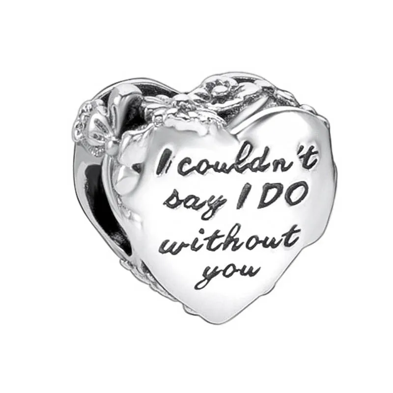 

Top Quality Bridesmain Heart Flowers Charm Bead fit Women Bracelet Bangle Authentic 925 Sterling Silver Jewelry