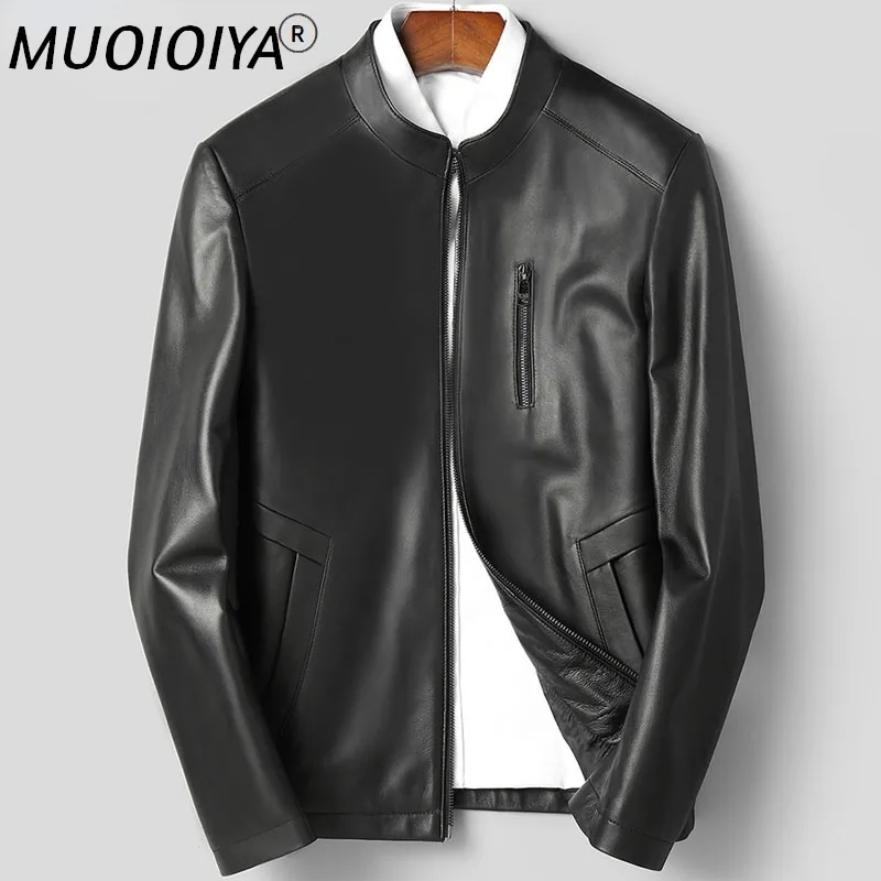 

2022 New Genuine Leather Jacket Men Slim Real Sheepskin Coat Casaul Autumn Spring Clothing Chaqueta Cuero Hombre WPY4447