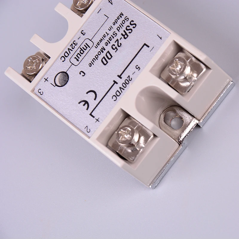 

1pc Solid State Relay SSR-25DD 25A AC Control DC Relais 3-32VDC To 5-60VDC SSR 25AA