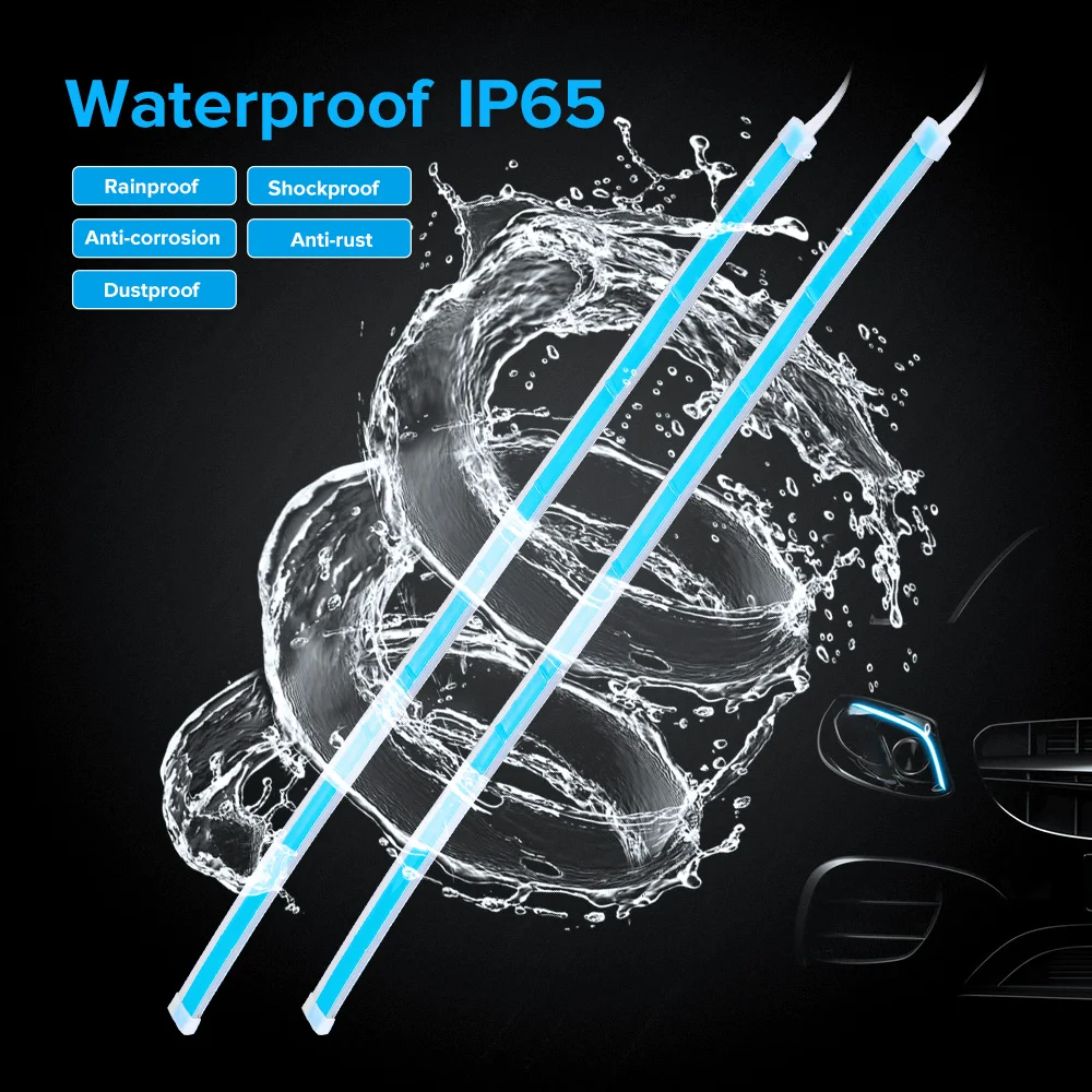 1pc12V светодиодный DRL Габаритные огни белый задний фонарь Янтарный Включите свет drl