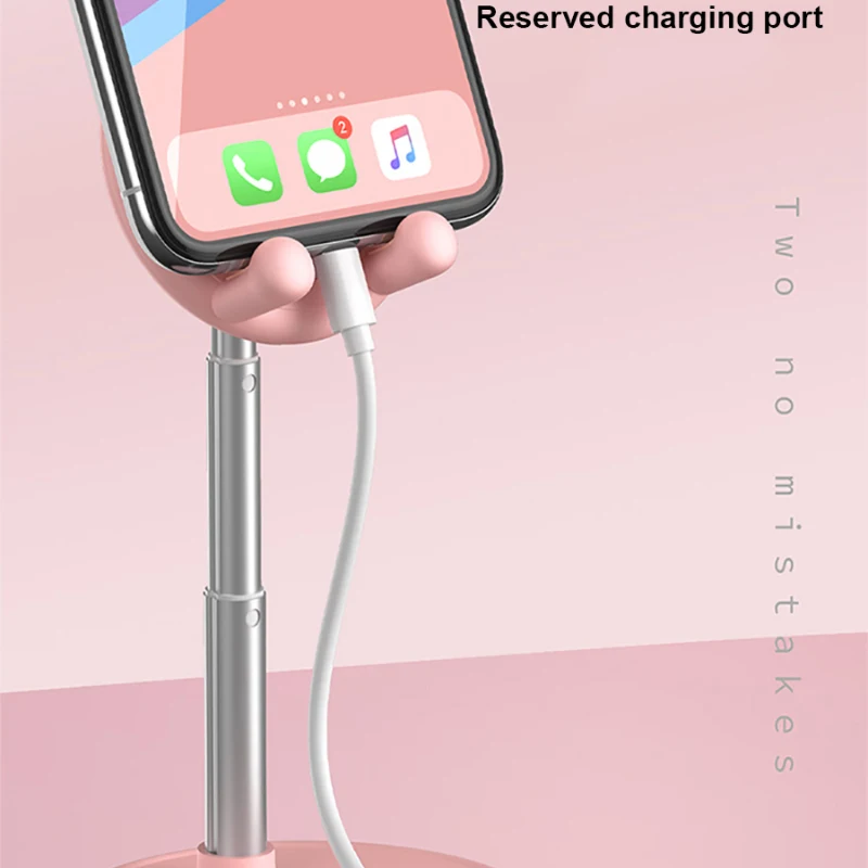

New Portable Universal Cute Cartoon Mobile Phone Tablet Desktop Holder Adjustable Bracket For IPhone Samsung IPad Pro Mi Stand