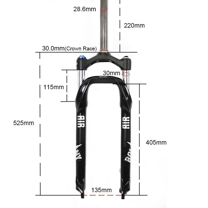 BOLANY MTB Велосипедная вилка 26 '' подвеска для горного велосипеда 4 0&quot шина пляжа