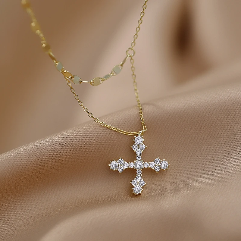 Женское ожерелье из серебра 925 пробы с фианитом|Ожерелья| |