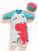 childrens swimsuit boys 2021 one piece ooy dinosaur korean child baby hot spring quick drying new baby cute sunscreen swimwear