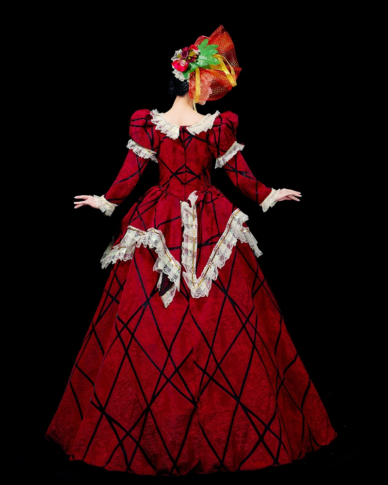 Викторианское платье в стиле рококо бальное барокко Marie Antoinette для женщин