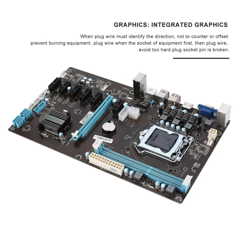 Стабильная версия PCI Express 1x до 16x Riser 6 GPU Mining материнская плата шт. PCI-E расширитель