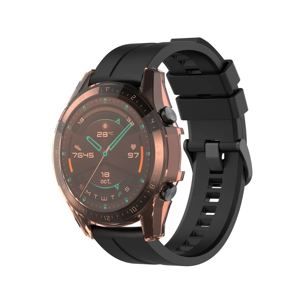 

All Inclusive TPU Case Cover for Huawei Watch GT 2 42 GT2 46mm watch Protective Screen Frame Shockproof Cases cover Accessories