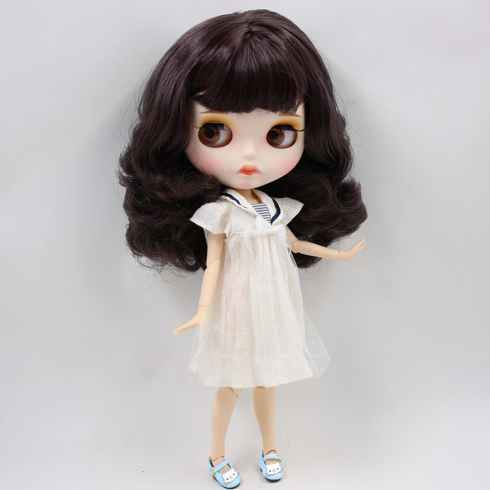 Кукла Blyth шарнирная с губами и матовым лицом 1/6 | Игрушки хобби