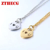 2021 trendy stainless steel womens necklace love heart pendant charm necklaces for women twelve constellations choker jewelry