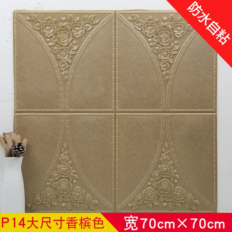 3D обои серебристо-серые настенные панели пенопластовые Стикеры