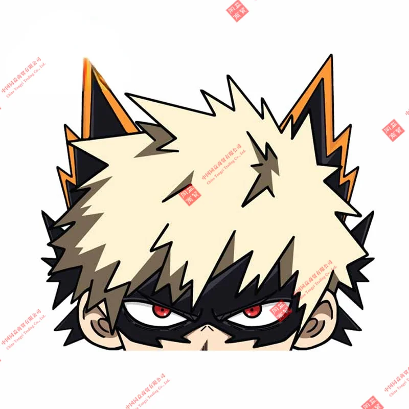 

Personality for My Hero Academia Bakugo Peeker Anime Car Stickers Vinyl Window Trunk Custom Printing Decal
