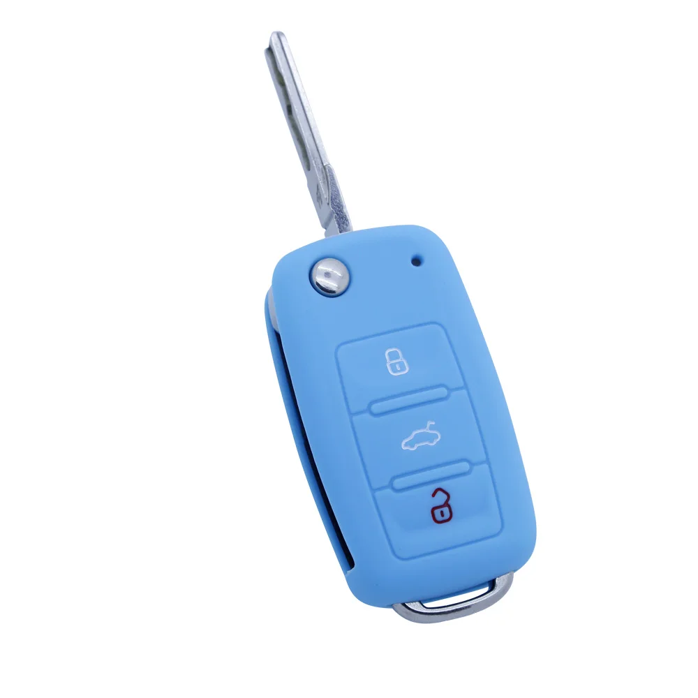 Универсальный высококачественный силиконовый чехол для ключа автомобиля golf 4 5