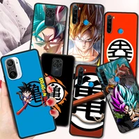 anime d dragon ball fundas shockproof case for redmi note 10 9 9s 8 8t 7 pro black soft cover for redmi 9a 9c 8 8a shell coque