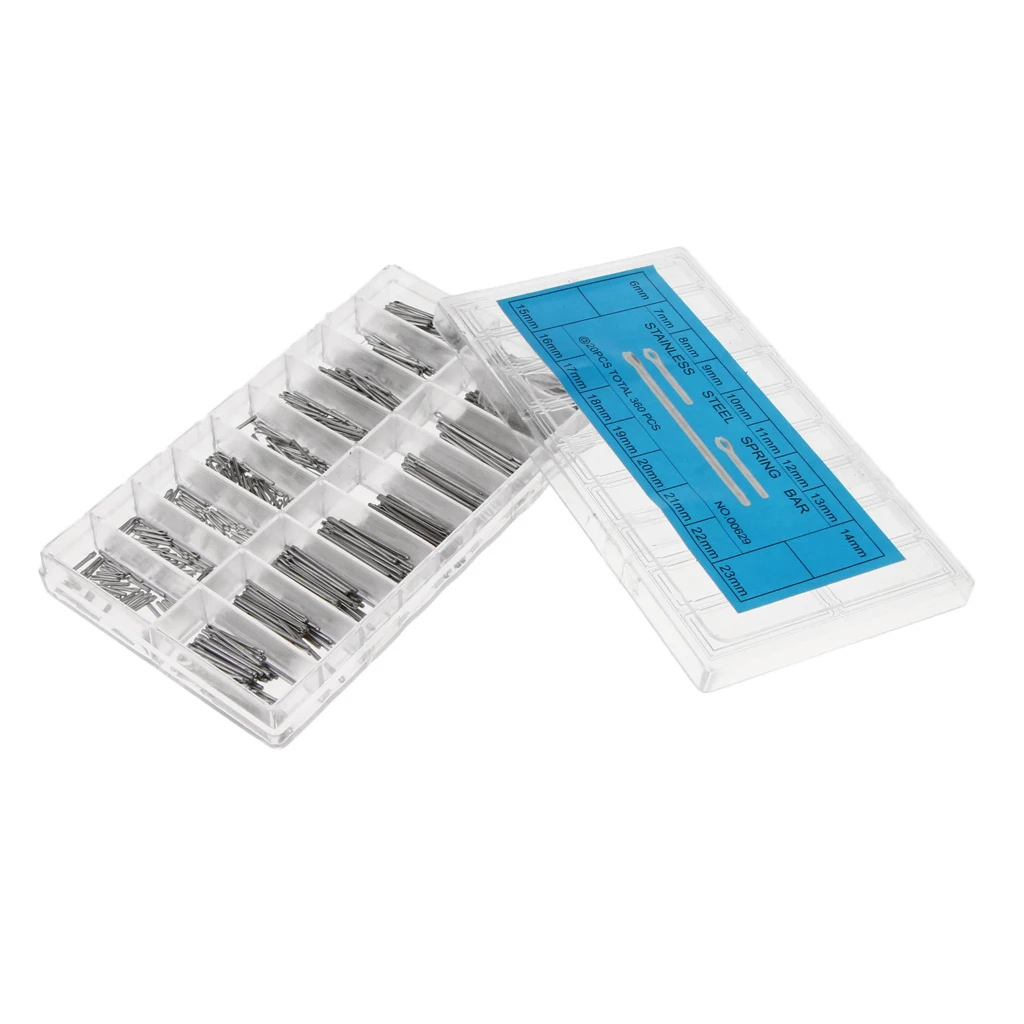 360pcs Watch Band Split Pins With Box Stainless Steel Bracelet Strap Link Cotter Bar Assortment Repair Tools | Наручные часы