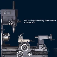 Multi-function Lathe Car Drilling and Milling Three-in-one Machine Tool Turning and Milling Composite Lathe Drilling and Milling