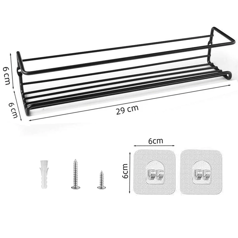 

4PCS Punch-free Hanging Spice Organizer Shelves Cupboard Wall- Mounted Seasoning Spice Storage Rack Restaurant Kitchen Supplies