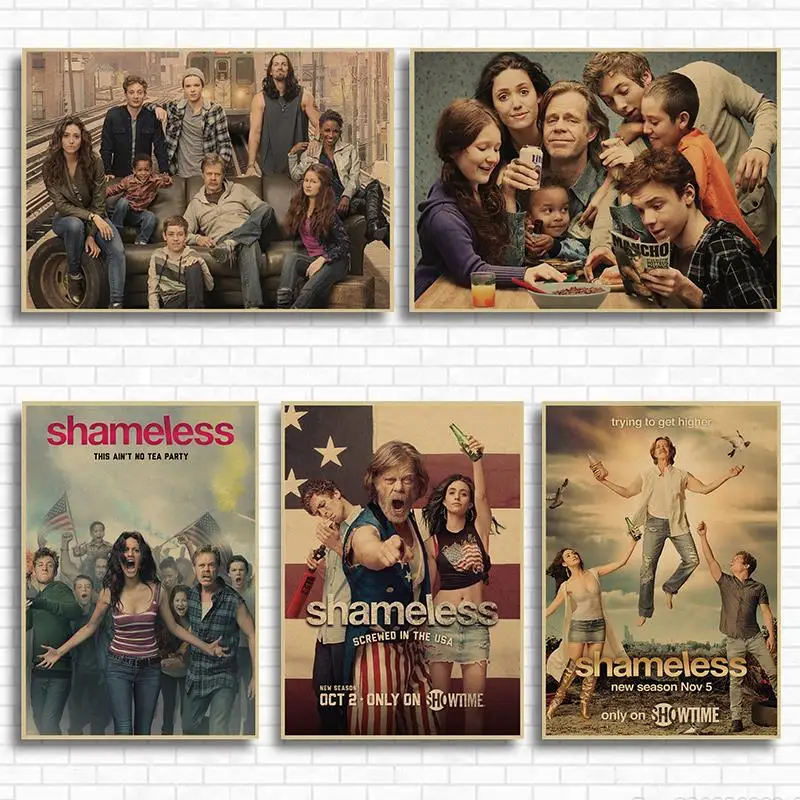 Бесстыдный постер для ТВ сериала классического фильма крафт бумага Постер бара