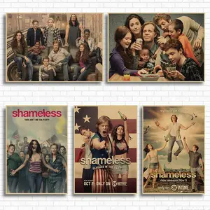 Постер из крафт-бумаги для сериала бесстыжий сериал, Классический постер из фильма, для бара, кафе, гостиной, столовой, декоративные картины на стену