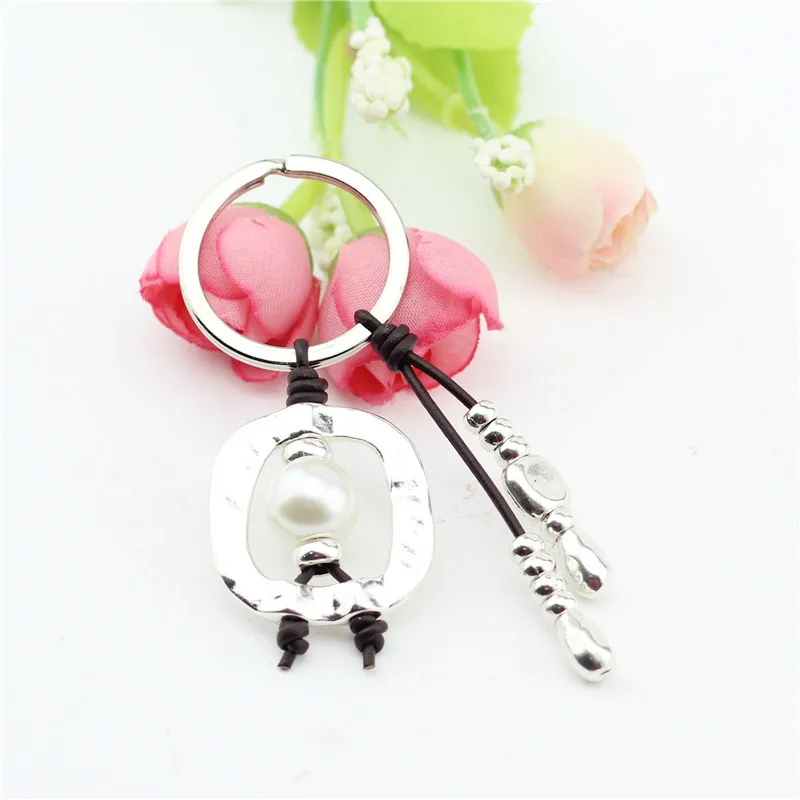 Бренд Sandrine оптовая продажа креативный дизайн лучший друг унисекс брелок кожа