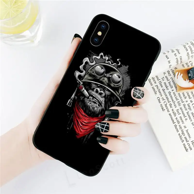 

Fashion Panda animal orangutan lion Phone Case for iPhone 11 12 pro XS MAX 8 7 6 6S Plus X 5S SE 2020 XR