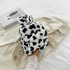 Рюкзак женский, плюшевый, с кроличьими ушками