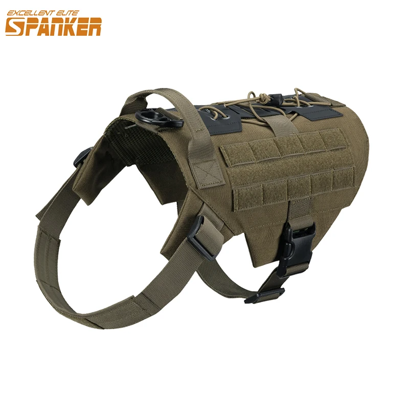 Отличный Элитный спанкер Военная Тактическая шлейка для собак уличная