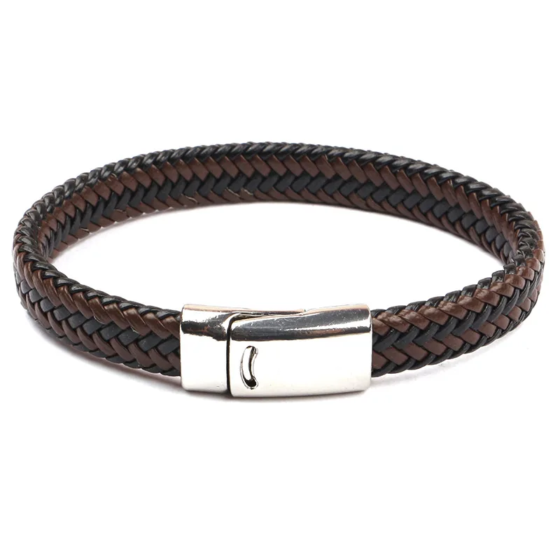 Кожаный браслет CUTEECO для пар модный панк студенческие украшения простой мужчин и