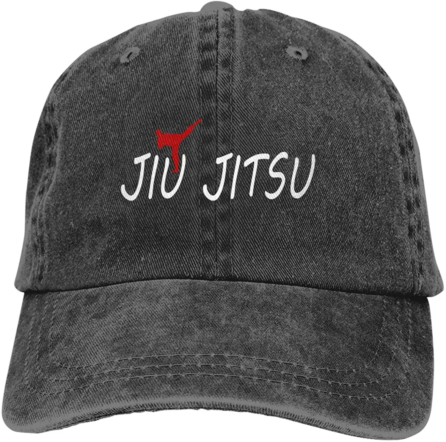 

Jiu Jitsu Sports Denim Cap Adjustable Unisex Plain Baseball Cowboy Snapback Hat