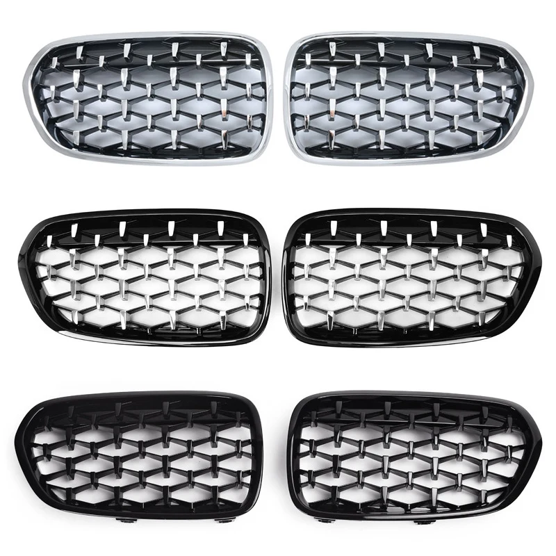 

Car Diamond Front Kidney Grille Replacement For-BMW F52 118I 120I 17-20